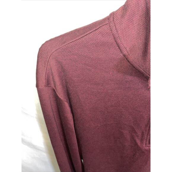 Hart Schaffner Marx Men’s LS Golf Sweat Shirt Size Large Burgundy Athleisure - Picture 5 of 12